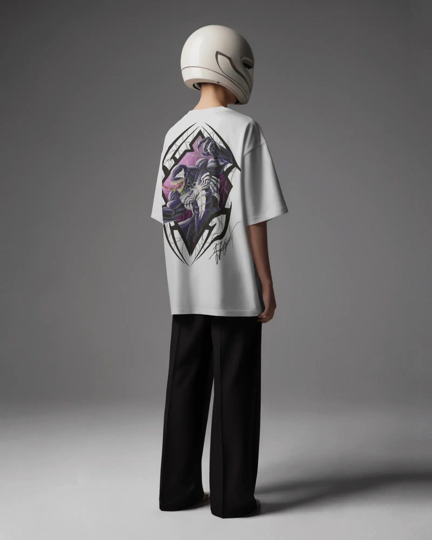Oversized Unisex Venom Graphic T-Shirt – 100% Cotton
