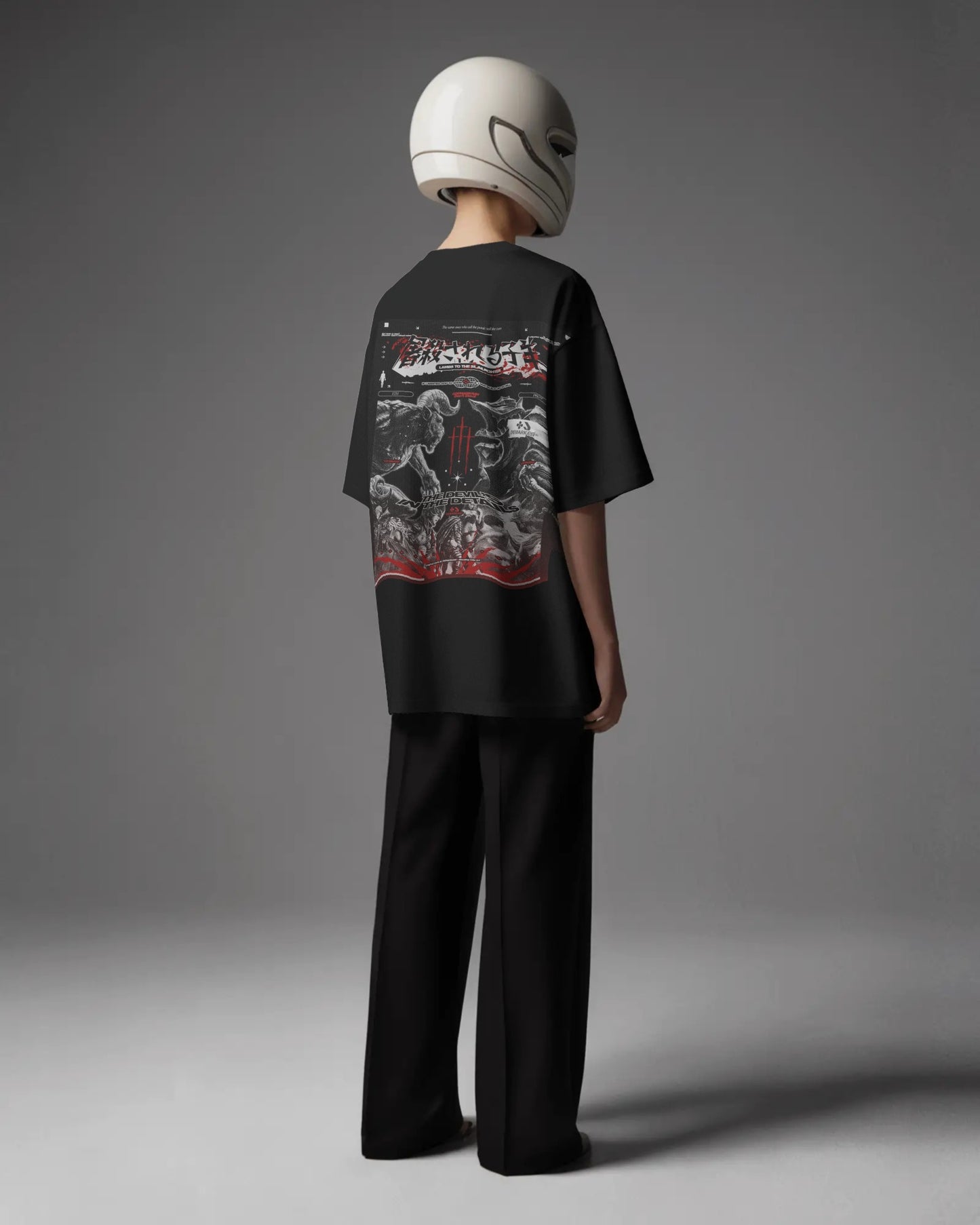 Lambs to the Slaughter Graphic Tee – 100% Cotton Oversized Streetwear