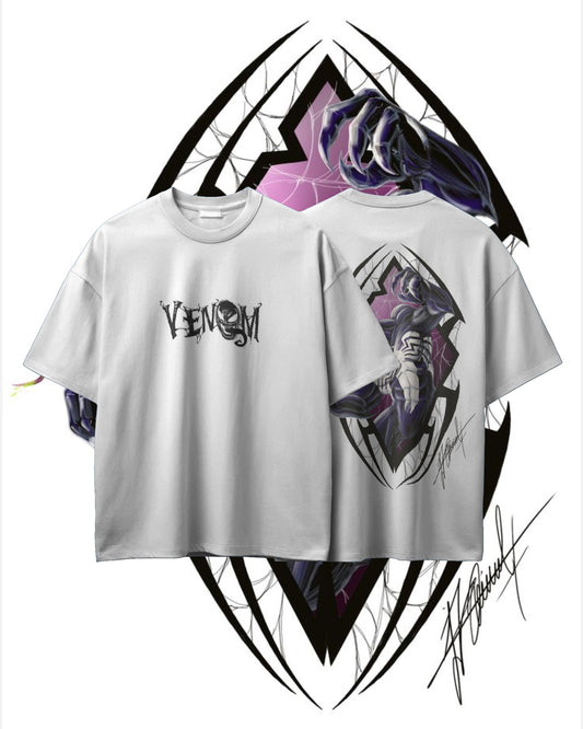 Oversized Unisex Venom Graphic T-Shirt – 100% Cotton